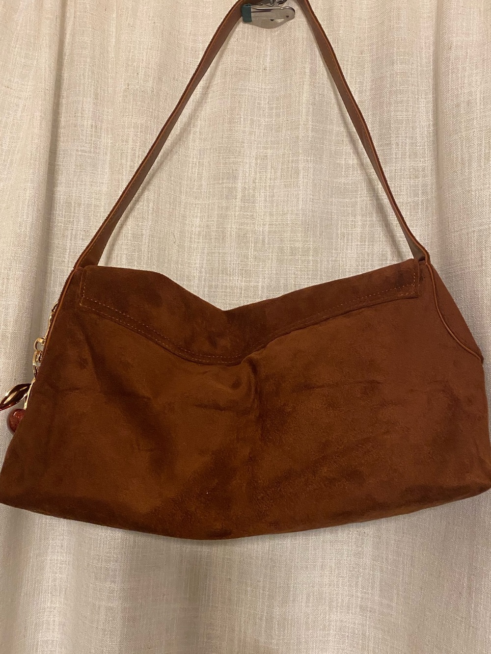 Faux Suede Slouchy Handbag - Picture 5 of 7
